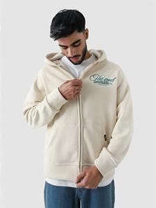 <b>Men's</b> Heavyweight Oversized Cotton Zip-up Street Style <b>Hoodies</b> Custom Drop Shoulder Embroidered Design for Winter - Product Image 2