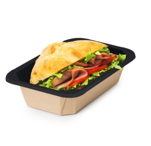 กล่องคราฟท์คุณภาพสูง 500 มล. แบบซ้อนได้ ปิดผนึกได้ กันน้ำมัน สำหรับสินค้าร้อนและเย็น พร้อมโลโก้สั่งทำ - Product Image 1