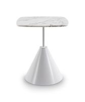 Taburete Decorativo de Metal y Mármol de Diseño Maravilloso, Estilo Art Deco, Hecho a Mano, Forma Redonda, Tamaño Mediano, Superventas
