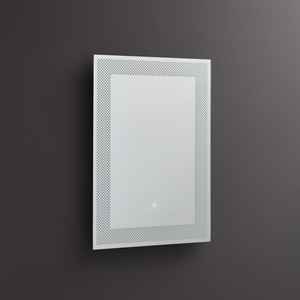 Espejo Rectangular Koricini de 50x70 con Decoración LED e Iluminación, de Italia - Product Image 2