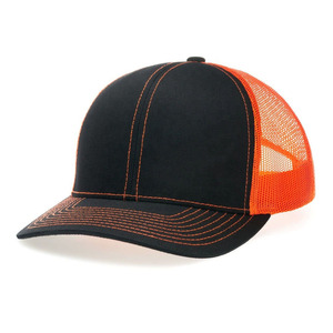 Gorras trucker de perfil medio con diseño personalizado, gorras para exteriores con visera curva para adultos, parte trasera de malla, personalizables. - Product Image 6