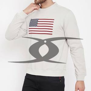 Pull unisexe personnalisé de luxe Streetwear sweat-shirt thermique broderie éponge française de haute qualité vierge col rond sweats pour hommes - Product Image 2