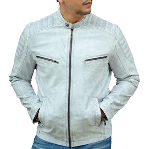 แจ็กเก็ต lambskin BOMBER สำหรับผู้ชายสไตล์วินเทจสร้างขึ้นเพื่อความแข็งแกร่งเหนือกาลเวลาและความรู้สึกที่แท้จริง - Product Image 4