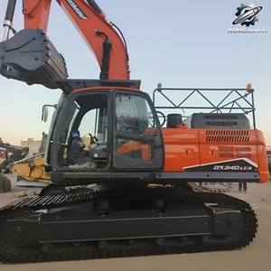 Excavadora Usada Doosan DX340 de 34 Toneladas con Cucharón de 1.5m³, Marca Coreana Original, Excavadora de Construcción Grande sobre Orugas, Bajo Número de Horas, Certificación CE - Product Image 4
