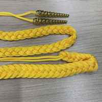 Cordon d'aiguillette en polyester/nylon/coton de couleur personnalisée, corde tressée, accessoire pour vêtements, tenues de scène, événements et vêtements de cérémonie