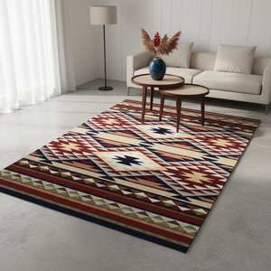 Erdenet Tapis Mongolien 100% Laine Eco-Friendly Machine Made Carpet - Mohawk Collection No:3 - Product Image 2