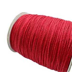 Cordon rouge fil ficelle cordon macramé Bracelet fil pour collier bricolage artisanat - Product Image 3