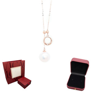 Customizable 18K <b>Gold</b> Trendy Natural Freshwater 6-7MM <b>Pearl</b> Moissanite <b>Necklace</b> Classic Wedding Fine Jewelry Jewellery Parties - Product Image 1