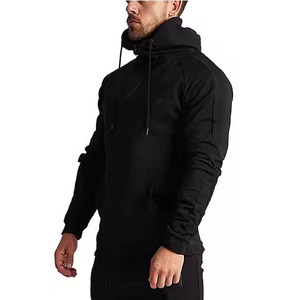 500 Gsm coton de haute qualité épais blanc plaine poids lourd pull à capuche sans ficelle unisexe Logo personnalisé grande taille hommes sweats à capuche - Product Image 3