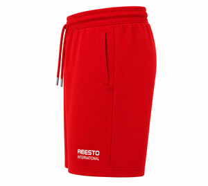 Customized logo Wholesale Design Cotton French Terry <b>red</b> Streetwear regular fit <b>Men's</b> running <b>Shorts</b> - Product Image 3