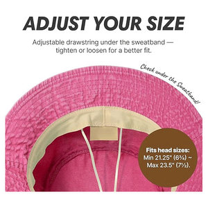 หมวกบักเก็ตหมวกน้ำหนักเบาออกแบบโลโก้ตามสั่ง - Product Image 2