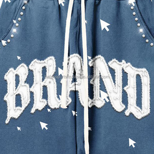 Custom Essential Loose Jogger Pantalones de chándal Heavyweight 500 Gsm Oversized Baggy Straight Leg Sweatpants Wash pantalones de hombre - Product Image 2