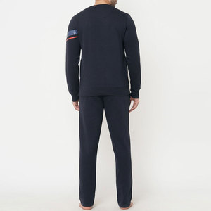 Survêtements personnalisés en coton lourd, ensemble sweat-shirt et pantalon de survêtement vintage à panneaux, lavage à l'acide, pour hommes - Product Image 3
