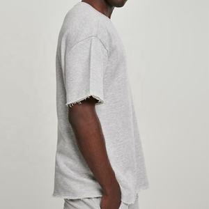 T-shirt en molleton 100% coton pour homme, coupe ample, style décontracté, best-seller, haute qualité. - Product Image 2