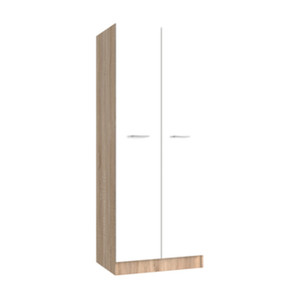Kit Armadio a 2 Ante 71x51,5xh181 Cm Rovere Bianco - Product Image 1