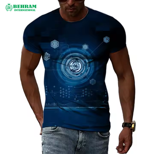 T-shirts pour hommes de haute qualité 100% coton, col rond, écologiques, anti-boulochage, séchage rapide, respirants, grande taille, design uni, coupe ample - Product Image 4