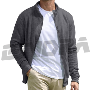 new mens sweat <b>jacket</b> pullover sweatshirt zip up outdoor casual style <b>lightweight</b> soft fabric comfy fit modern design trend - Product Image 5