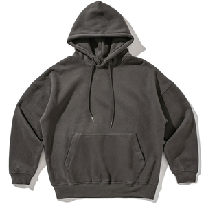 Survêtement pour homme en coton 100% avec logo personnalisé, sweat-shirts et pantalons délavés à l'acide avec fermeture éclair, sweat-shirts délavés à l'acide décontractés pour homme pour l'hiver - Product Image 1