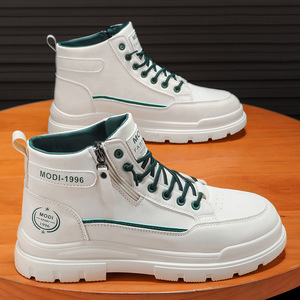 Chaussures de travail résistantes à l'usure pour chantier, confortables, imperméables, antidérapantes, avec dessus en fourrure, chaussures de randonnée et de sport pour hommes - Product Image 1