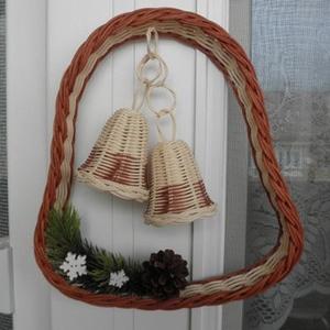 Nouvelle guirlande ronde en rotin naturel de conception pour la décoration de la maison de Noël Handwicker par des grossistes vietnamiens - Product Image 4