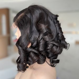 Peluca hinchable negra personalizada de cabello humano vietnamita 100% de la mejor calidad con precio al por mayor - Product Image 5