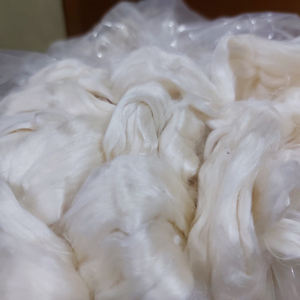 Fils de soie de mûrier, blancs, blanchis, fibres de soie Tussah, produit de haute qualité - Product Image 2