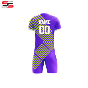 Maillot de football rétro respirant à séchage rapide de haute qualité 100% polyester maillot de football d'équipe de conception personnalisée - Product Image 2