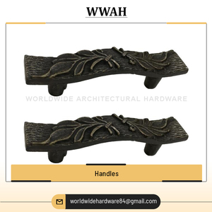 Reputado mayorista que vende tiradores de diseño moleteado de latón antiguo personalizados para gabinete, cajón, puerta de la India - Product Image 5