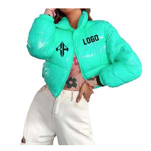 Nueva chaqueta de invierno con logotipo personalizado más vendida, chaqueta acolchada con cremallera estampada transpirable de poliéster 100% de ATLANTIC - Product Image 4