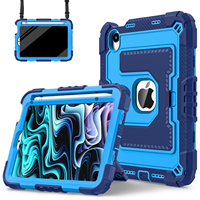 Housse de tablette robuste en silicone PC avec support double angle résistant aux chutes et fente pour stylet pour iPad Mini 7 2024 Mini 6 2021 8,3 pouces