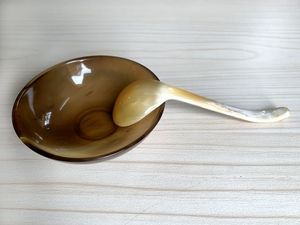 ชามเขาควายสำหรับเสิร์ฟอาหารชามฮอร์นสำหรับตกแต่งที่ไม่เหมือนใครสำหรับวางตรงกลาง - Product Image 2