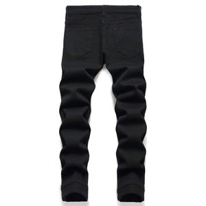 Pantalones vaqueros cónicos baratos de alta calidad al por mayor, pantalones vaqueros personalizados ajustados para hombre, vaqueros de estilo informal y ropa de calle para hombre, pantalones vaqueros para hombre - Product Image 6