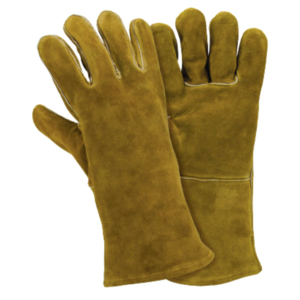 Gants de soudage anti-vibration en cuir de vachette pleine fleur haute performance, avec manchette de sécurité, ignifuges et durables - Product Image 5
