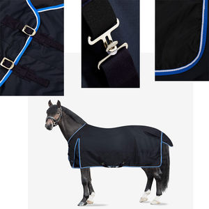 Couvertures d'hiver légères pour chevaux en gros, équipement sportif personnalisé avec une coque en tissu respirant et imperméable et une doublure en nylon - Product Image 6