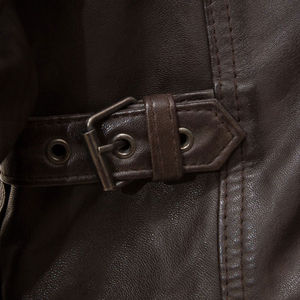 Chaqueta de Cuero Casual para Hombre, Estilo Urbano, de Alta Calidad, con Opción de Logotipo Frontal, Ecológica, Resistente al Viento y al Agua, para Uso Diario al Aire Libre - Product Image 5