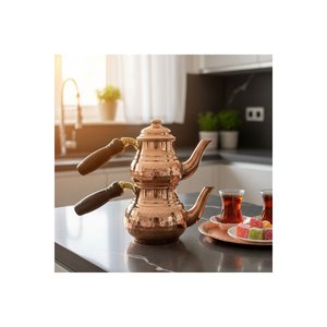 Small Classic Copper <b>Tea</b> Pot & <b>Kettle</b> - Product Image 4