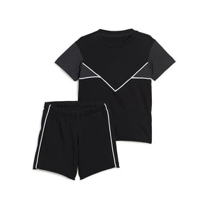 Conjuntos cortos personalizados unisex de algodón/bambú para hombre, chándales deportivos informales de verano con logotipo impreso, ropa de calle de talla grande - Product Image 1