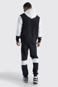 Conjunto de chándal con capucha de lana y algodón para hombre personalizado ropa deportiva para gimnasio invierno ecológica - Product Image 2