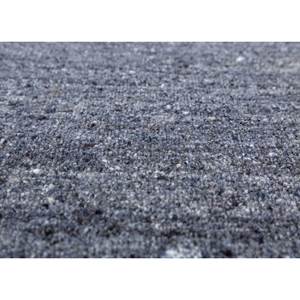 Alfombra Contour Gris y Negra Tejida a Mano de Lana y Viscosa, Color Sólido Hwv-70 para Uso Doméstico - Product Image 3