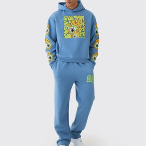 ชุดวอร์มแขนยาวพิมพ์ลายสกรีนสำหรับผู้ชาย แฟชั่นเสื้อผ้าผ้าฝ้าย พิมพ์ลายสกรีน - Product Image 1