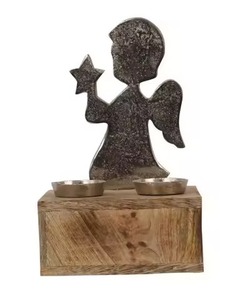 Decoración de mesa de Metal festiva de lujo, centro de mesa de estrella de Navidad dorada para decoración del hogar y de mesa - Product Image 6