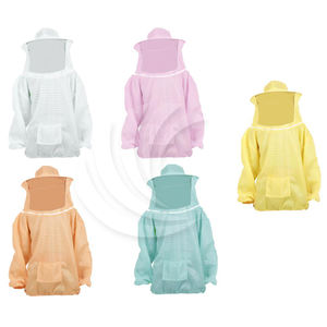 Chaqueta de Apicultura Resistente a Picaduras, Duradera, Protectora, de Poliéster Ligero, Impermeable, Talla Grande, con Capucha, para la Cosecha de Miel - Product Image 4