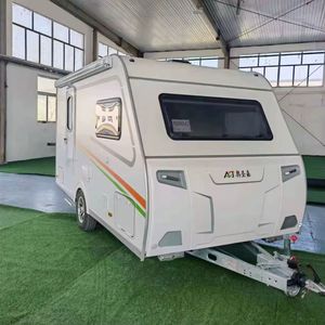 Achetez une mini caravane/camping-car en aluminium pour le camping et les voyages tout-terrain, une remorque polyvalente disponible en stock dès maintenant - Product Image 5
