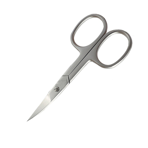 Tijeras para cutículas de grado quirúrgico, cuchillas curvas de 3,5 pulgadas afiladas, tijeras para cutículas de acero inoxidable con bolsa de cuero - Product Image 6