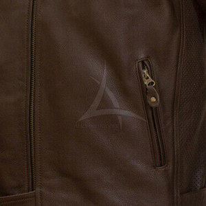 Dernières tendances en matière de vestes de moto pour hommes en cuir respirant de haute qualité fabriquées au Pakistan, manches longues, couleurs personnalisées, logo OEM - Product Image 5