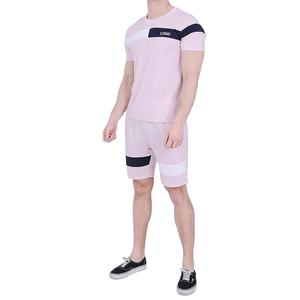 Conjunto Deportivo de Algodón para Hombre, Camiseta y Pantalones Cortos de Manga Corta, Ropa Informal A LA Moda, Verano - Product Image 1