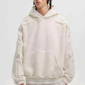 เสื้อฮู้ดผ้าฝ้ายสำหรับผู้ชายเสื้อฮู้ด100% ซักด้วยกรดเสื้อฮู้ดสำหรับผู้ชายเสื้อผ้าลำลองซักแบบบ็อกซี่แอซิด2025 - Product Image 5