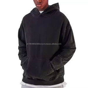 เสื้อฮู้ดดี้ทรงหลวมสไตล์วินเทจ ล้างสีแบบแอซิดวอช คุณภาพสูง แฟชั่นยูนิเซ็กส์ ผ้าหนา รับสั่งทำ - Product Image 1