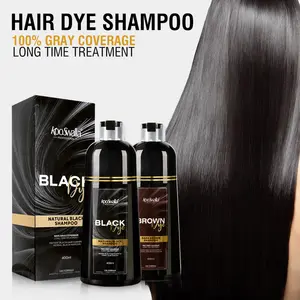 Factory Wholesale Permanent Fast Hair Coloring Shampoo Natural Herbal Hair Dye Shampoo For Gray Hair