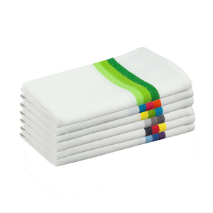 Quick-Dry Recycled Cotton Herring Bone Woven Kitchen <b>Towel</b> Premium Kitchen <b>Towels</b> - Product Image 1